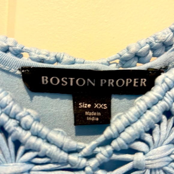 Boston Proper size XXS FUN FLIRTY blue dress! Great for partying - Picture 3 of 4